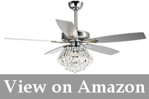 ceiling fan with chrystal chandelier